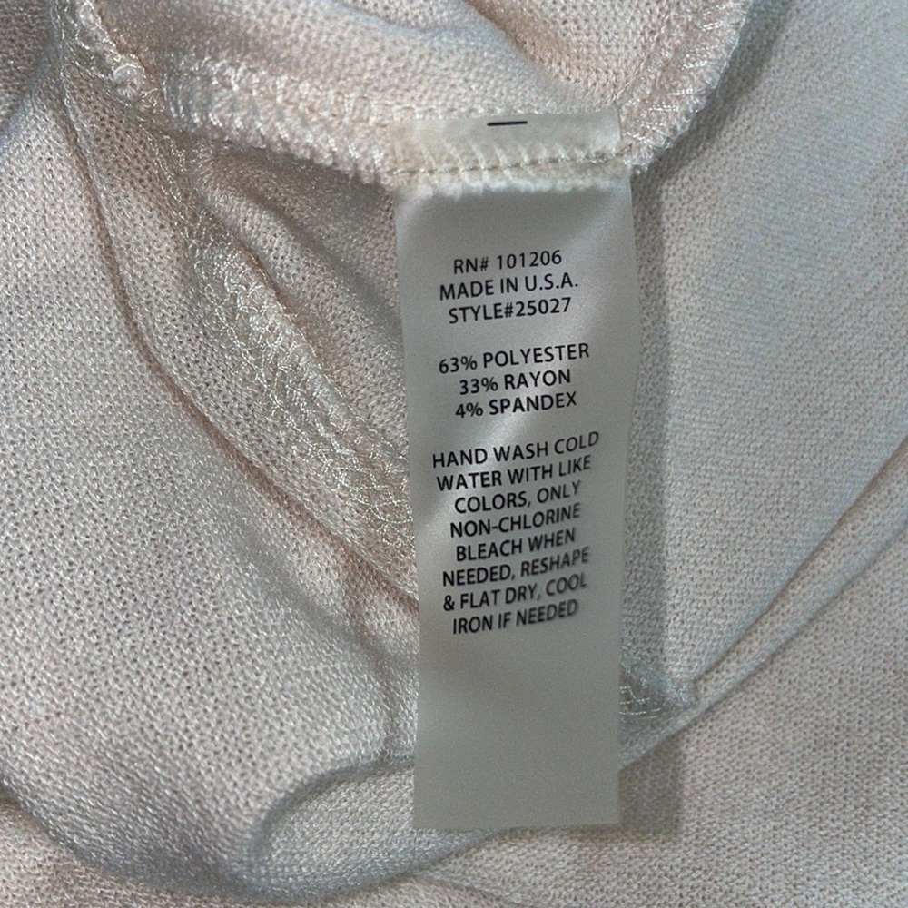 Soft surroundings cream top blouse sweater tunic XS - Picture 6 of 6